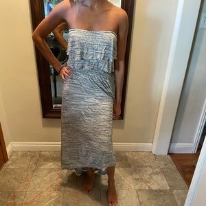 Gray maxi dress size s